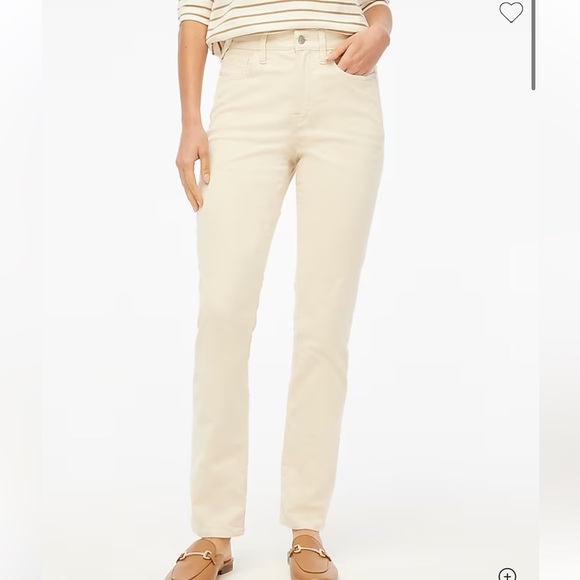 J crew ecru Corduroy full-length essential straight pant - Picture 1 of 6